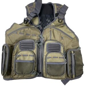 Allen Company Big Horn Fishing Chest Vest Multi Pockets Adjustable Mesh Back